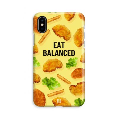 Eat Balanced: iPhone Xs Volledig Geprint Hoesje