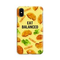 Eat Balanced: iPhone Xs Volledig Geprint Hoesje
