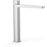 Wastafelkraan Tres Slim | Opbouw | Mengkraan | Hoog model | 1-knop | Vierkant | Chroom