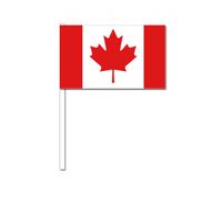 Zwaaivlaggetjes Canada 12 x 24 cm - thumbnail