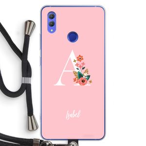 Pink Bouquet: Honor Note 10 Transparant Hoesje met koord