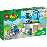 10959 Lego duplo politiebureau en helikopter - thumbnail