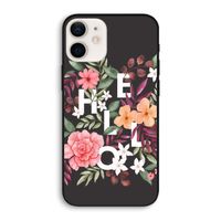 Hello in flowers: iPhone 12 Biologisch afbreekbaar hoesje