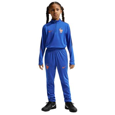 Nike Frankrijk Strike Trainingspak 1/4-Zip 2026-2028 Kids Donkerblauw Brons