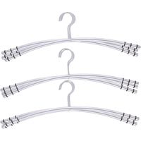 Kledinghangers - 12x - zilver - RVS - L45,5 x B16 x H1,2 cm