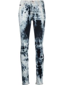 Philipp Plein jean skinny à taille haute - Bleu