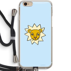 Kleine leeuw: iPhone 6 / 6S Transparant Hoesje met koord