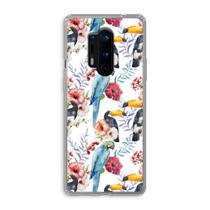 Bloemen tukan: OnePlus 8 Pro Transparant Hoesje