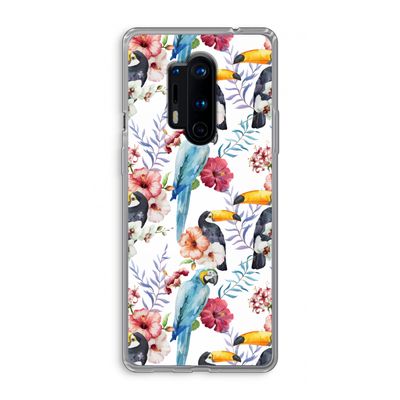 Bloemen tukan: OnePlus 8 Pro Transparant Hoesje
