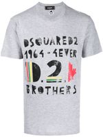 DSQUARED2 t-shirt à logo imprimé - Gris - thumbnail