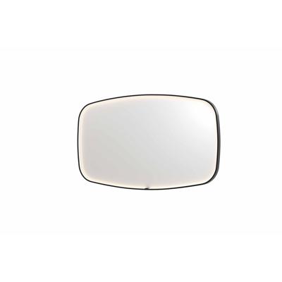 Spiegel INK SP31 140x4x80 cm incl. LED-verlichting en Spiegelverwarming Geborsteld Metal Black