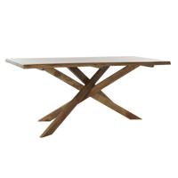 Eettafel DKD Home Decor 180 x 86 x 76 cm Natuurlijk Walnoot