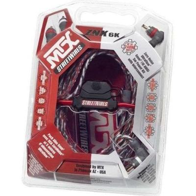 MTX 6mm2 voedingspakket met RCA StreetWires ZNX6K 5m