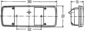 Lampglas voor achterlicht 9EL122689051