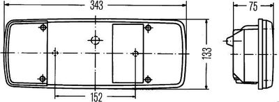 Lampglas voor achterlicht 9EL122689051