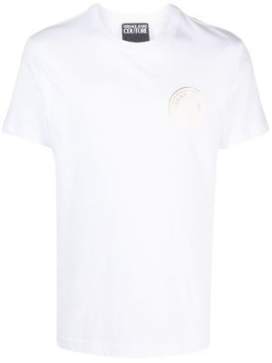 Versace Jeans Couture t-shirt en coton à logo imprimé - Blanc