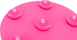 Trixie lick'n'snack mat met zuignappen siliconen roze (18 CM)