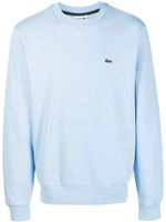 Lacoste sweat à patch logo - Bleu - thumbnail