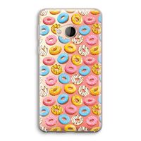 Pink donuts: HTC U Play Transparant Hoesje