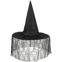 Boland Heksenhoed Kendra 70 Cm Polyester/staal Zwart One-size - thumbnail