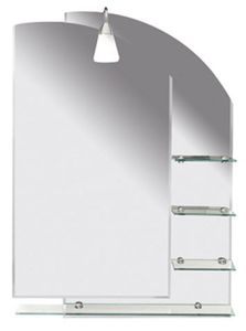 Badkamerspiegel Sapho Wega 65x90 cm met Planchetten Glas