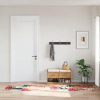 VidaXL Vloerkleed wasbaar anti-slip patchwork 80x300 cm meerkleurig