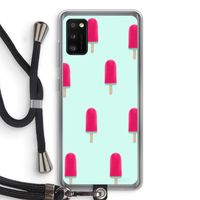 Waterijsje: Samsung Galaxy A41 Transparant Hoesje met koord