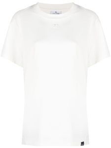 Courrèges t-shirt en coton à patch logo - Blanc