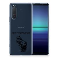 Sony Xperia 5II Silicone-hoesje Gun Don't Touch My Phone