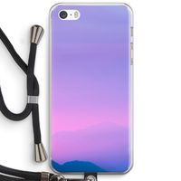 Sunset pastel: iPhone 5 / 5S / SE Transparant Hoesje met koord