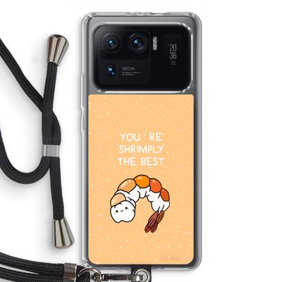 You're Shrimply The Best: Xiaomi Mi 11 Ultra Transparant Hoesje met koord