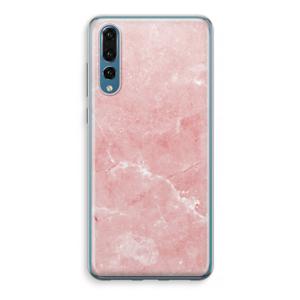 Roze marmer: Huawei P20 Pro Transparant Hoesje