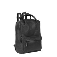 Justified Bags Justified Bags® Nynke Leren Shopper Rugtas Zwart