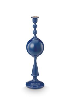 Pip Studio Kaarsenhouder Metalen Bol Marineblauw 44cm