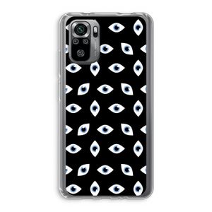 Eyes pattern: Xiaomi Redmi Note 10S Transparant Hoesje