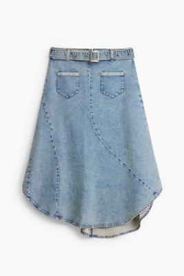 Asymmetrische denimrok - BLUE - XS