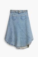 Asymmetrische denimrok - BLUE - XS