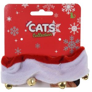 Katten/poezen halsbandjes in kerst thema