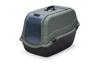 Romeo Maxi Eco kattenbak groen/zwart 65x44x46cm Romeo Maxi Eco kattenbak groen/zwart 65x44x46cm