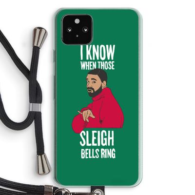Sleigh Bells Ring: Pixel 5a 5G Transparant Hoesje met koord