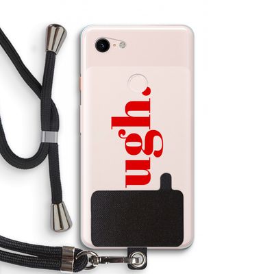 Ugh: Pixel 3 XL Transparant Hoesje met koord