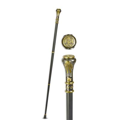 AN ALUMINIUM WALKING STICK