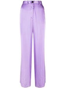 Forte Forte pantalon en soie à coupe ample - Violet