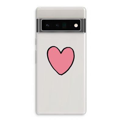 Hartje: Google Pixel 6 Pro Transparant Hoesje