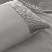 Kussenslopen Velvet Band: 2 Pack Grijs Sand Grijs Sand Sleeptime - Dekbed-Discounter.nl