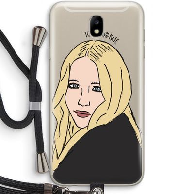 Mary Kate: Samsung Galaxy J7 (2017) Transparant Hoesje met koord