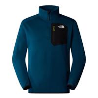 The North Face Crest 1/4 Zip Fleece Heren Midnight Petrol - TNF Black M