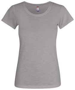 Clique 029353 Slub-T Ladies - Grijs - XXL