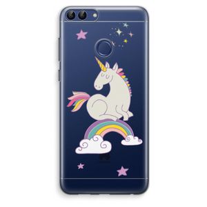 Regenboog eenhoorn: Huawei P Smart (2018) Transparant Hoesje