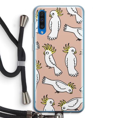 Papegaai: Samsung Galaxy A50 Transparant Hoesje met koord